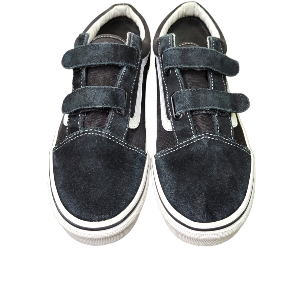 Vans Old Skool Hook and Loop Casual‎ Shoes sz 7 kids